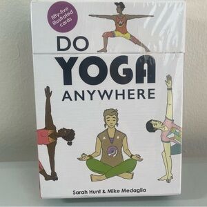 DO YOGA ANYWHERE by Sarah Hunt and Mike Medaglia 2020 Yoga Cards Illustrations